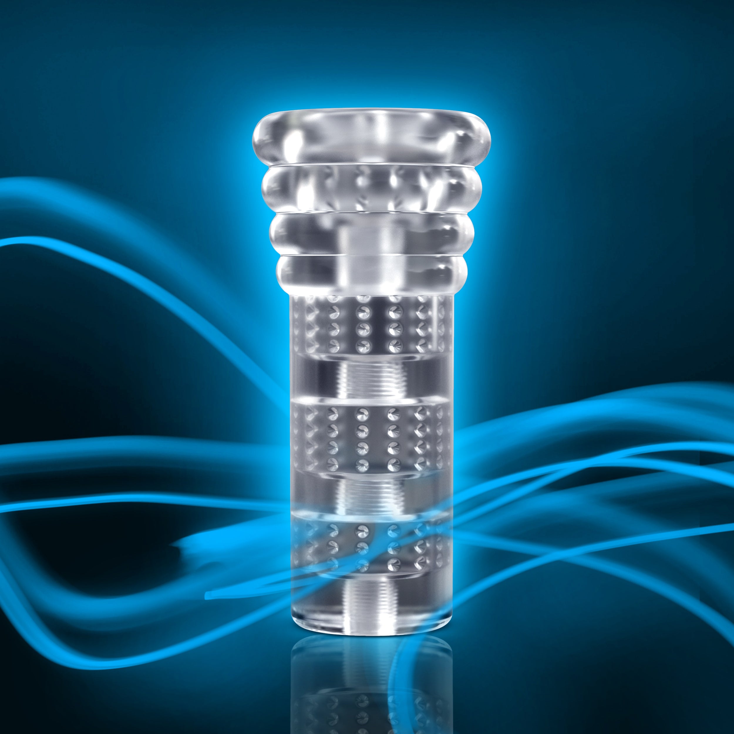 M For Men All Nighter Soft Wet Clear Male Masturbation Sleeve Strokers - Manual