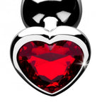 Booty Sparks 3.3" Red Heart Aluminum Anal Plug > Anal Range > Jewel Butt Plugs