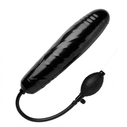 Xr Large Inflatable Dildo 11 Inch Black Bulb Quick Release DONGS
