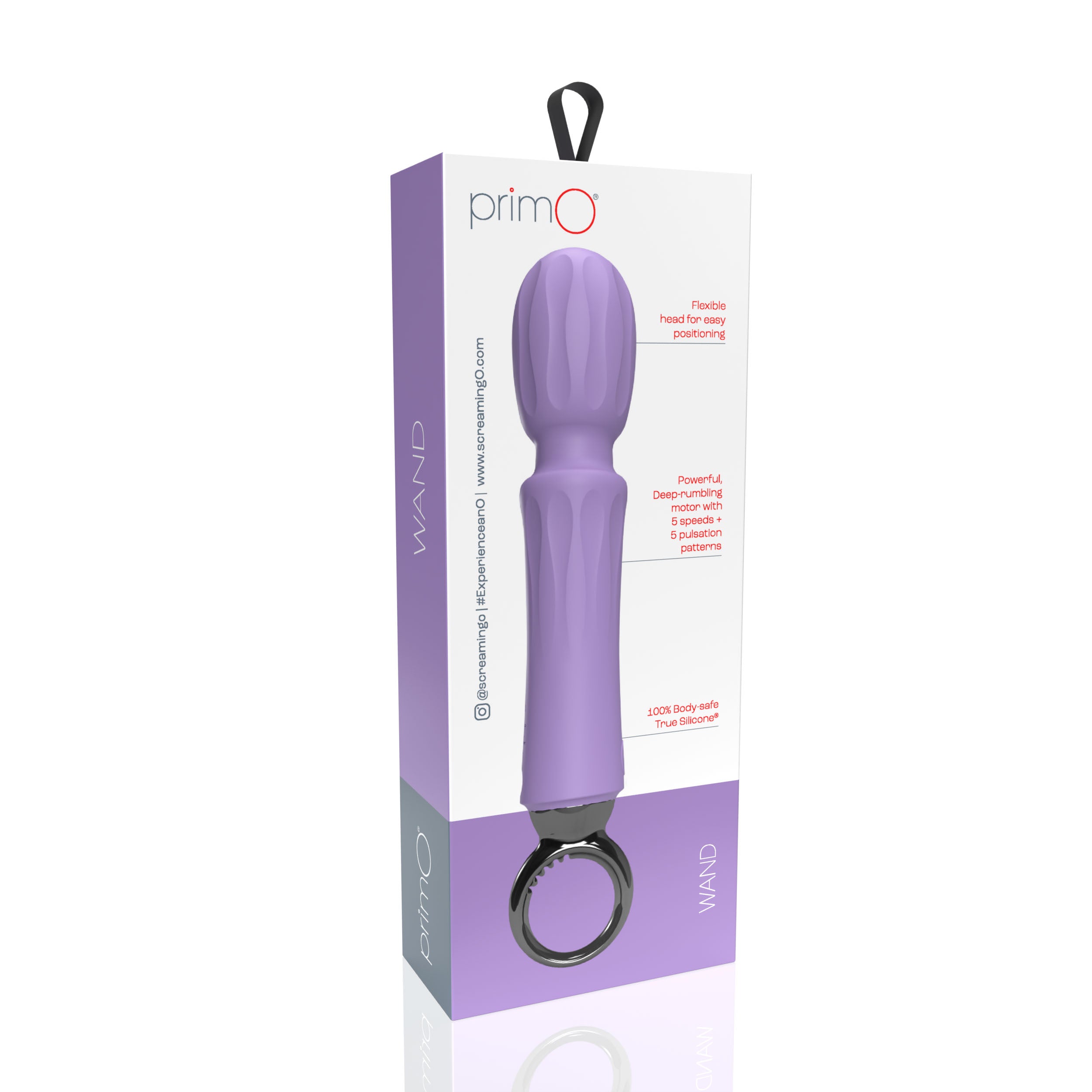 Primo Wand Rechargeable Vibe by Screaming O in Kiwi Color Vibrators