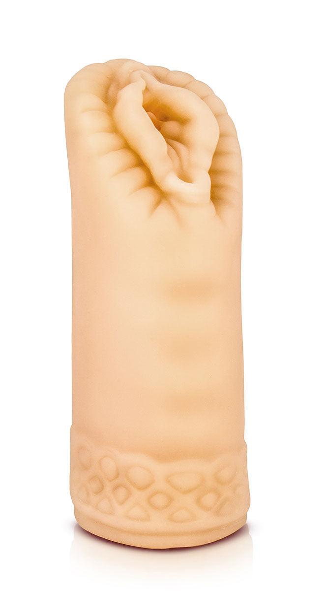 Sexy Snatch Natural Masturbator Sleeve with Pleasure Pearls Strokers - Manual