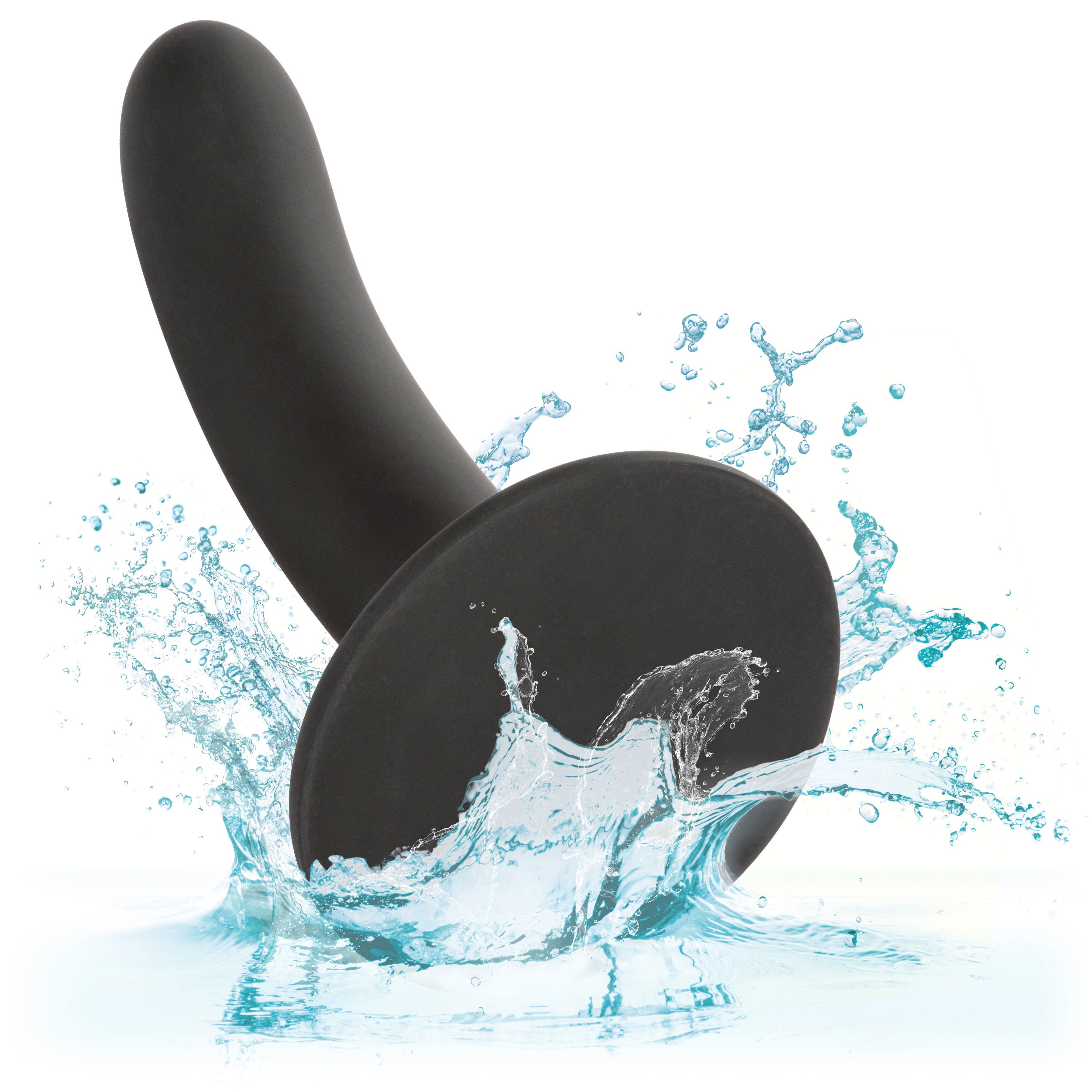 Boundless 6"/15.25cm Smooth Black Silicone Probe with Suction Cup Base Dongs Neutral