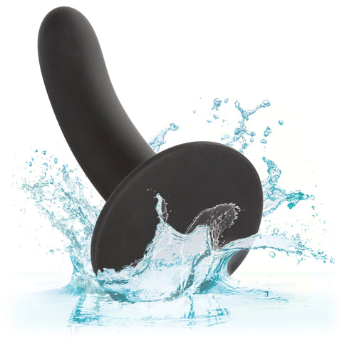 Boundless 6"/15.25cm Smooth Black Silicone Probe with Suction Cup Base Dongs Neutral