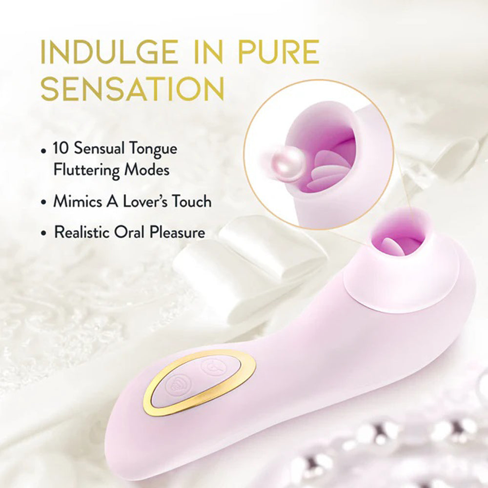 Delice Fleur Clitoral Stimulator Air Pulsing Vibrator Purple AIR PULSATION