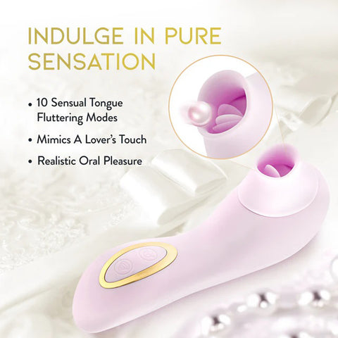 Delice Fleur Clitoral Stimulator Air Pulsing Vibrator Purple AIR PULSATION