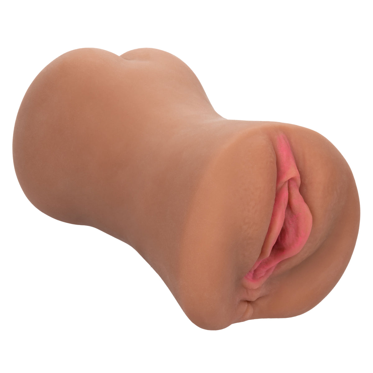 Stroke It Dual Entry Pussy and Ass Stroker Sleeve – Brown > Sex Toys For Men > Masturbators > Manual