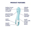 Satisfyer Air Pump Vibrator 5 Plus – Inflatable Shaft 15mm Vibrator > Sex Toys For Ladies > G-Spot Vibrators