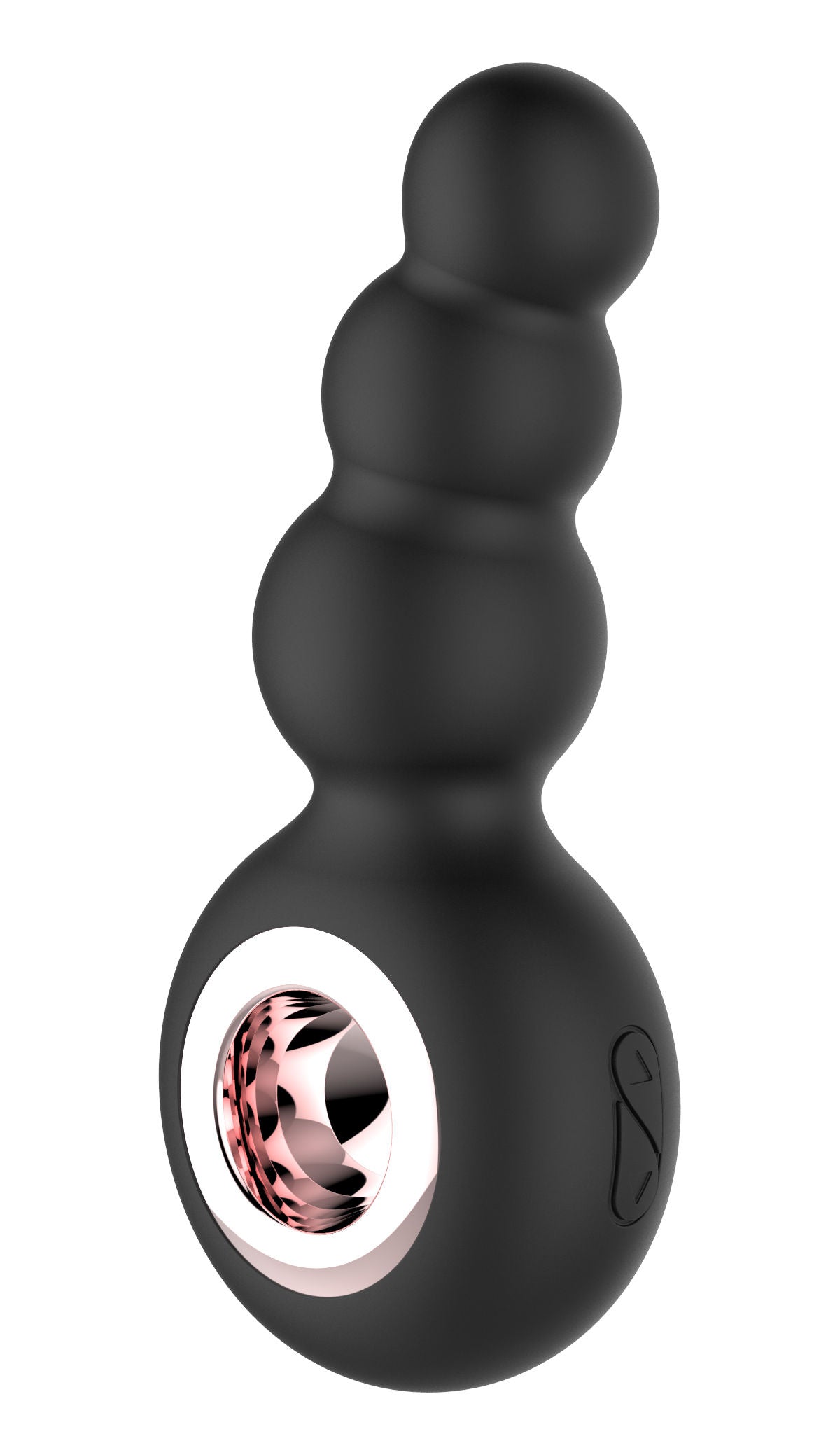 Gender Fluid Quiver Anal Ring Vibrator Black Silicone Toy Butt Plugs - Vibrating