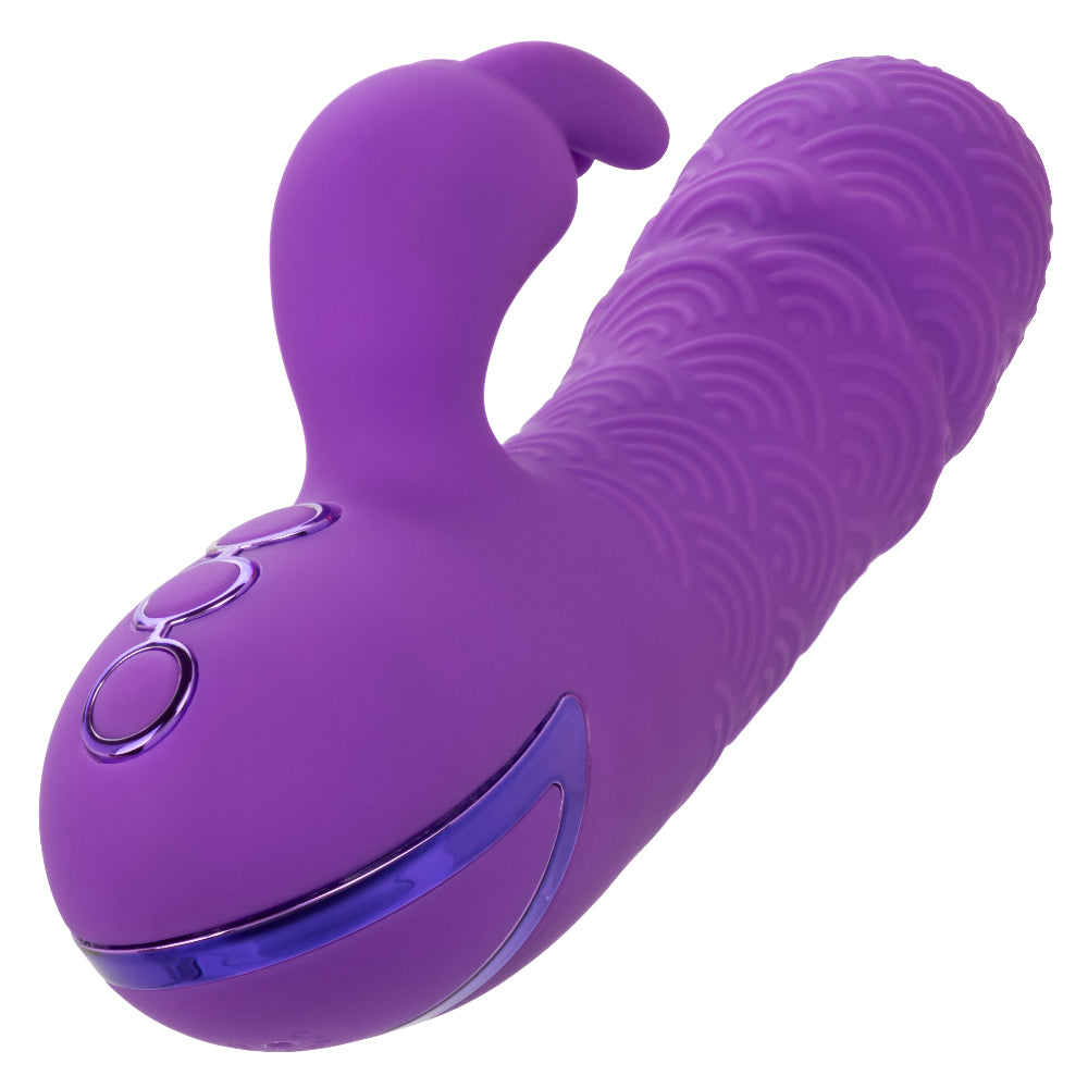 California Dreaming Manhattan Beach Marvel 3.75 Inch Purple Thrusting Vibrator > Vibrators > Ladies > Rabbit