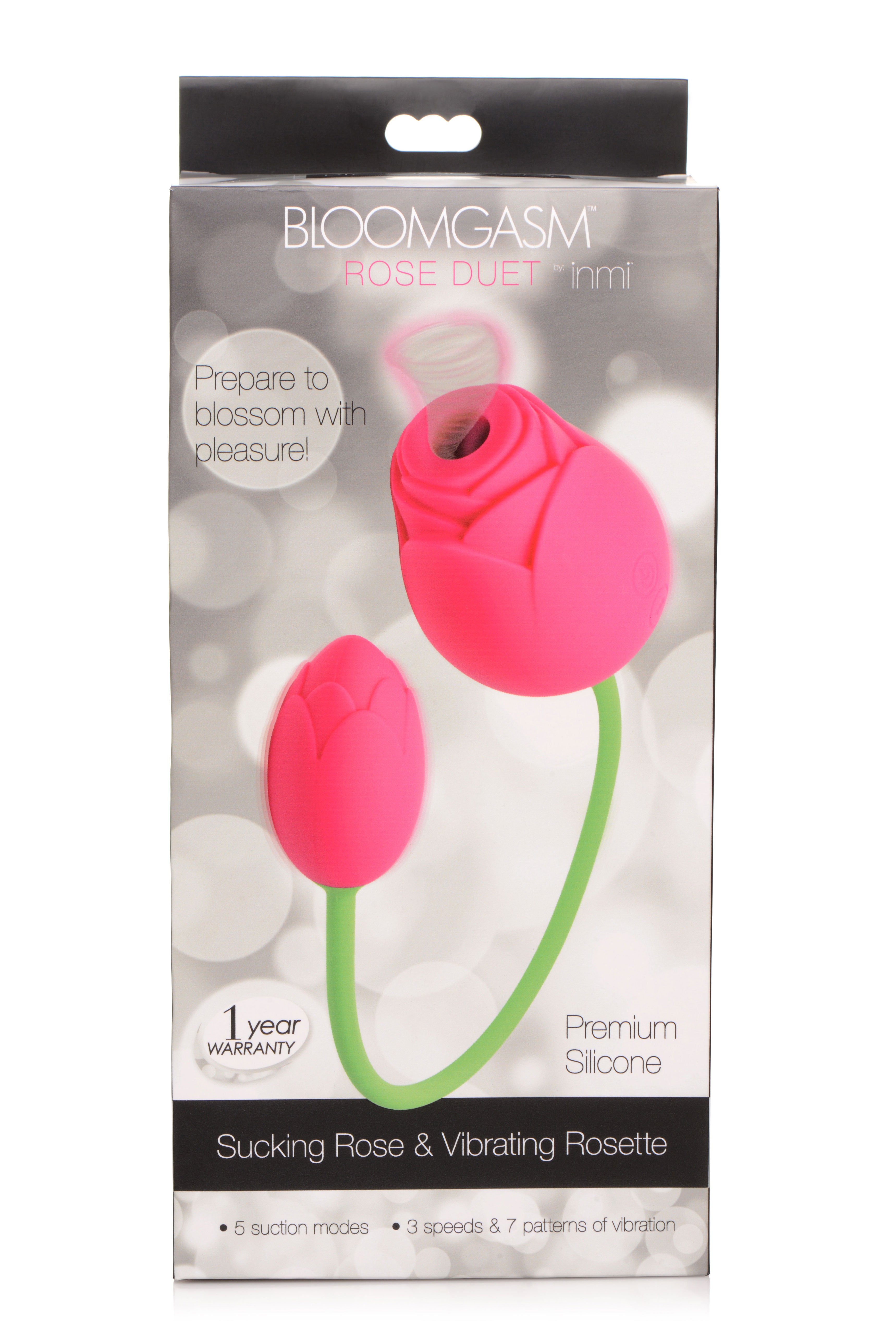 Bloomgasm Rose Duet – Rechargeable Waterproof Clit Stimulator Clit Stimulators