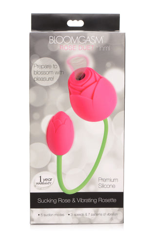 Bloomgasm Rose Duet – Rechargeable Waterproof Clit Stimulator Clit Stimulators