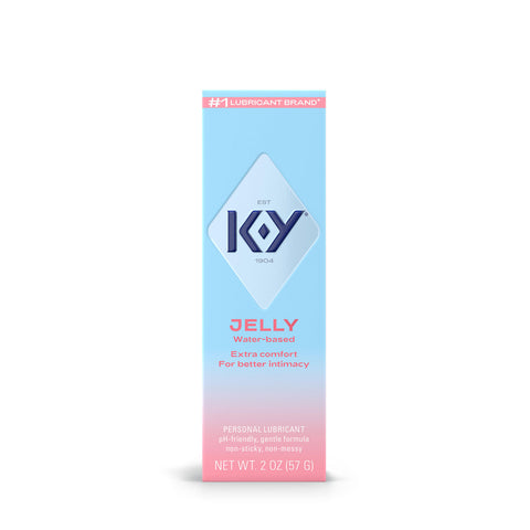 KY Jelly Water-Based Personal Lubricant Tube 2 Fl Oz Cream Water Based Lube