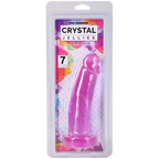 Crystal Jellies 7 Inch Realistic Cock Purple > Vibrators > Realistic Vibrators