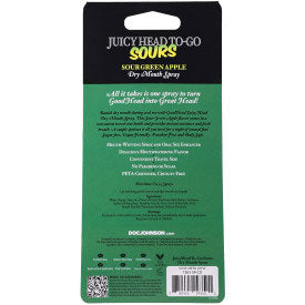 GoodHead Juicyhead Sour Green Apple Dry Mouth Spray 0.3 Oz > Lube > Oral Gels & Sprays