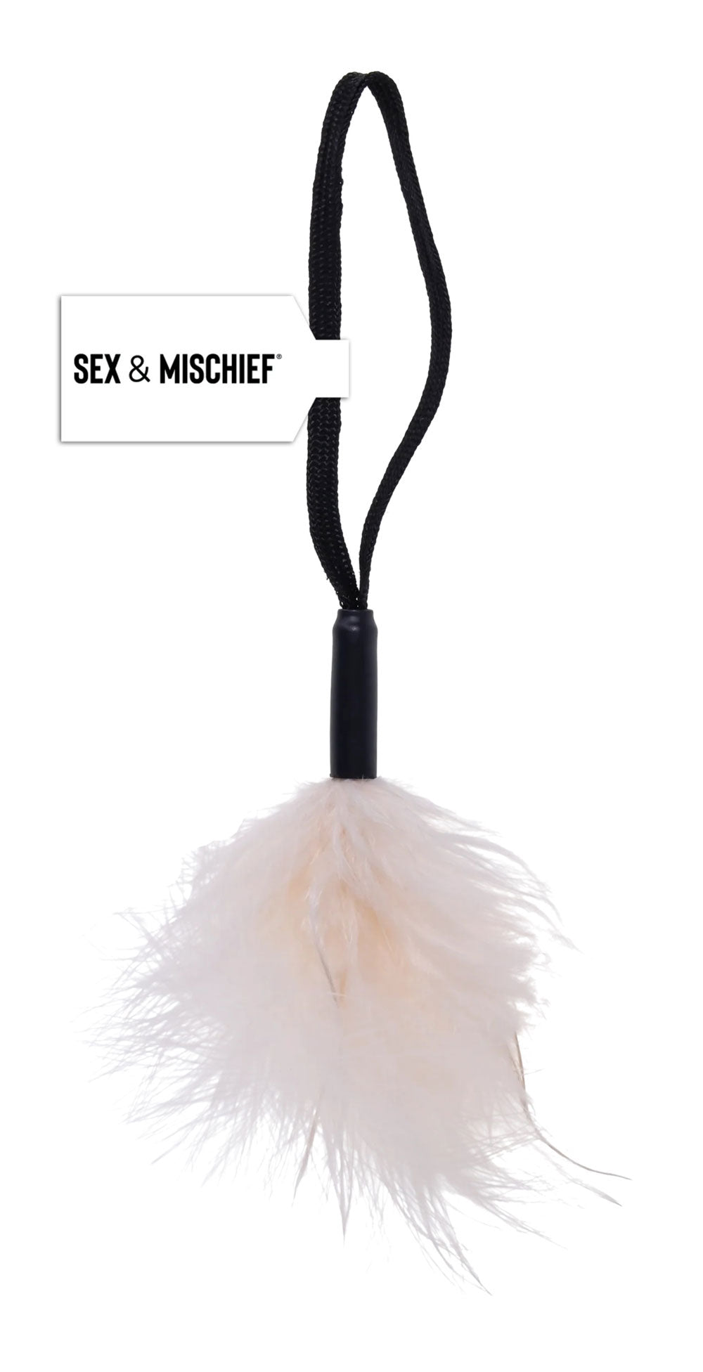 Cream Peaches N CreaMe Wrist Feather Tickler – Soft Sensual Toy White > Bondage Gear > Ticklers