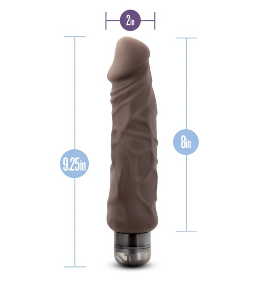 Blush X5 Plus 9 Inch Realistic Hard On Vibrating Dildo Natural DONGS Vibrating