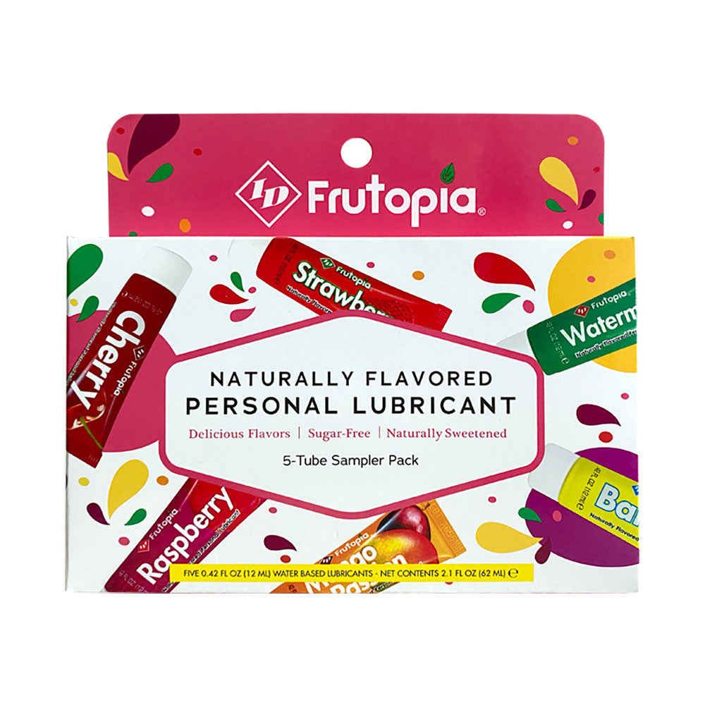 ID Frutopia Assorted 5 Tube Sampler Pack 12ml Water-Based Personal Lubricant Set Default Title > Lube > Flavoured