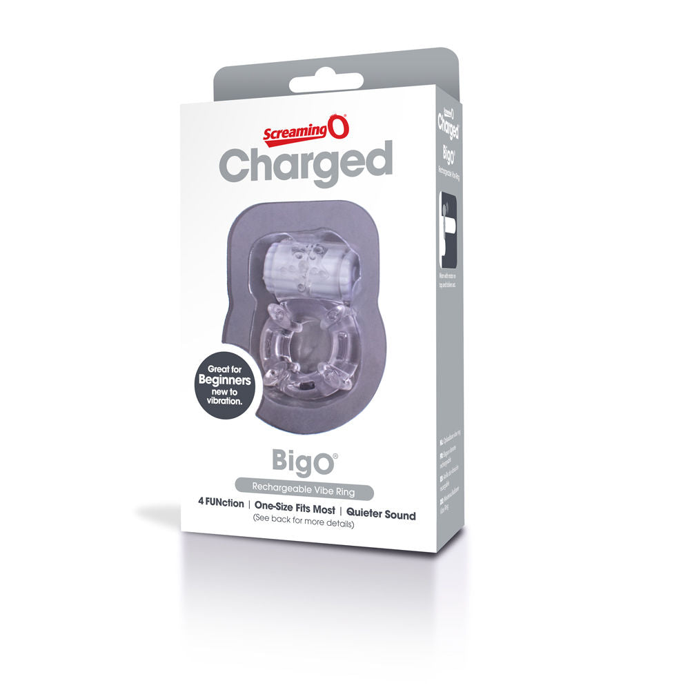 Charged Big O Blue Stretchy Cock Ring for Enhanced Pleasure Cock Rings Vibrating