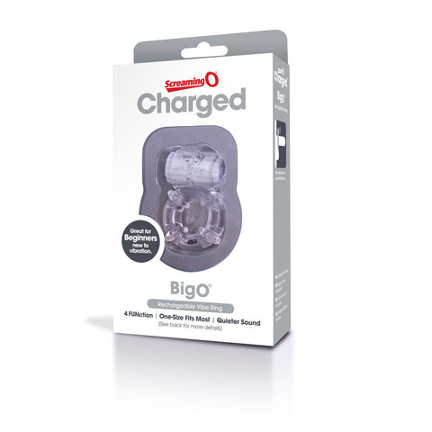 Charged Big O Blue Stretchy Cock Ring for Enhanced Pleasure Cock Rings Vibrating