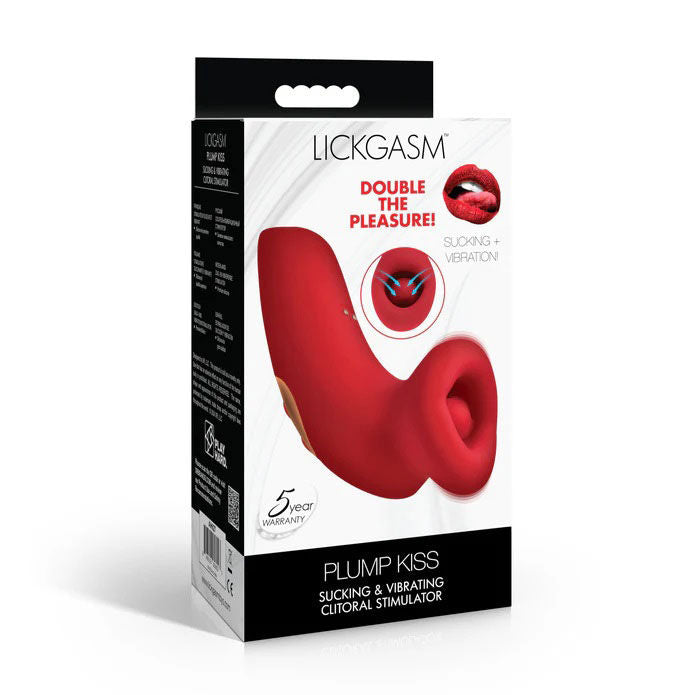 Plump Kiss (Red) – Sucking and Vibrating Clitoral Stimulator Vibrators