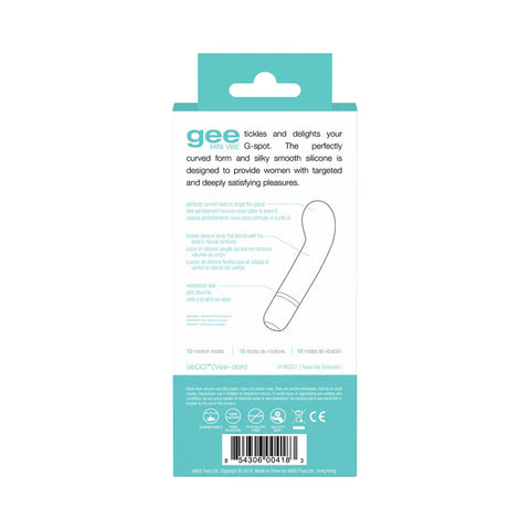Gee Mini Vibrator Indigo G-Spot Stimulator Silicone Vibrators - G Spot