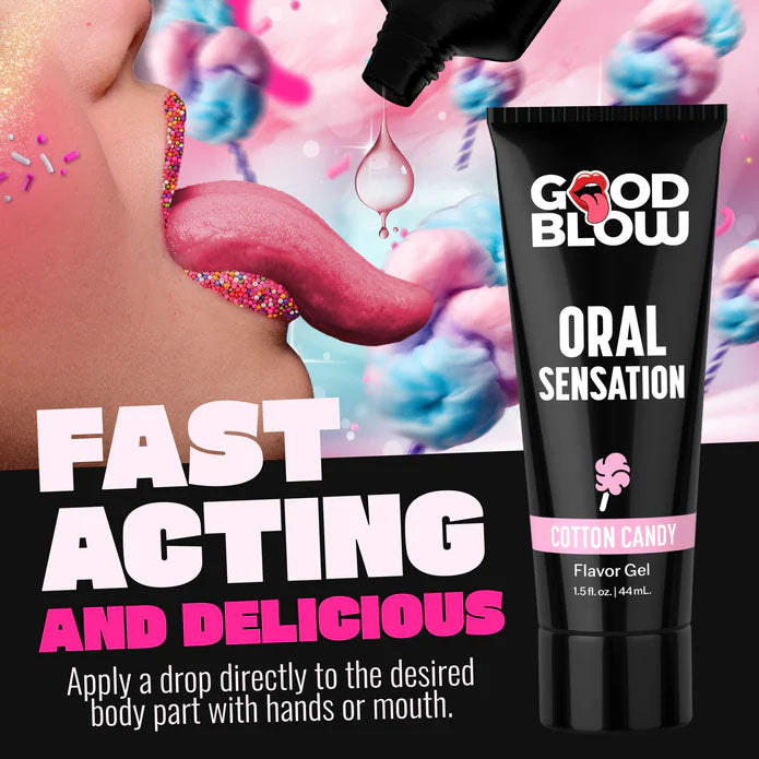 Good Blow Oral Sensation Gel Cotton Candy Flavor 44ml Tube > Lube > Oral Gels & Sprays