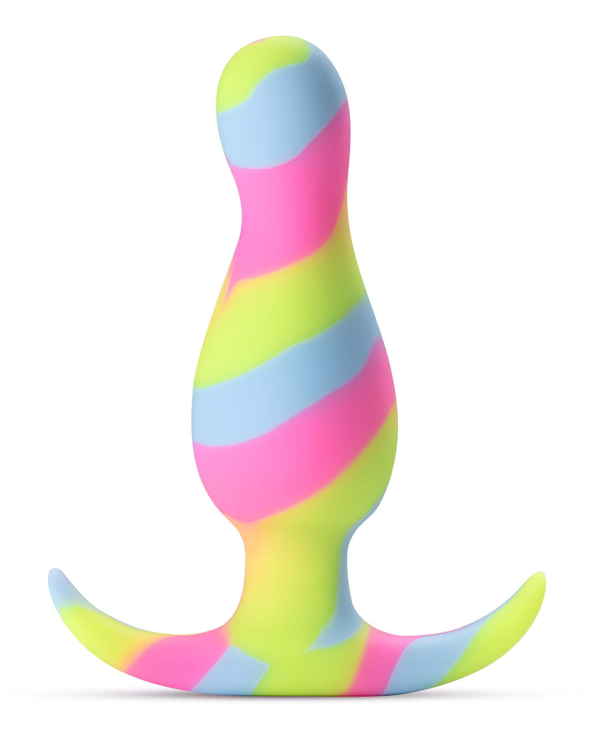 Avant Kaleido (Lime) – Ultrasilk Smooth Silicone Curved Vibrator Multi > Anal Range > Vibrating Butt Plugs