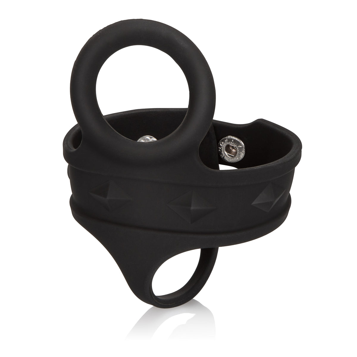 Adjustable Silicone Tri-Snap Ball Spreader for Comfortable Fit Black Ball Stretcher