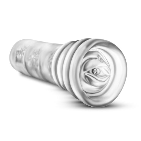 All In Clear Male Masturbator with Triple Suction Chambers Strokers - Manual