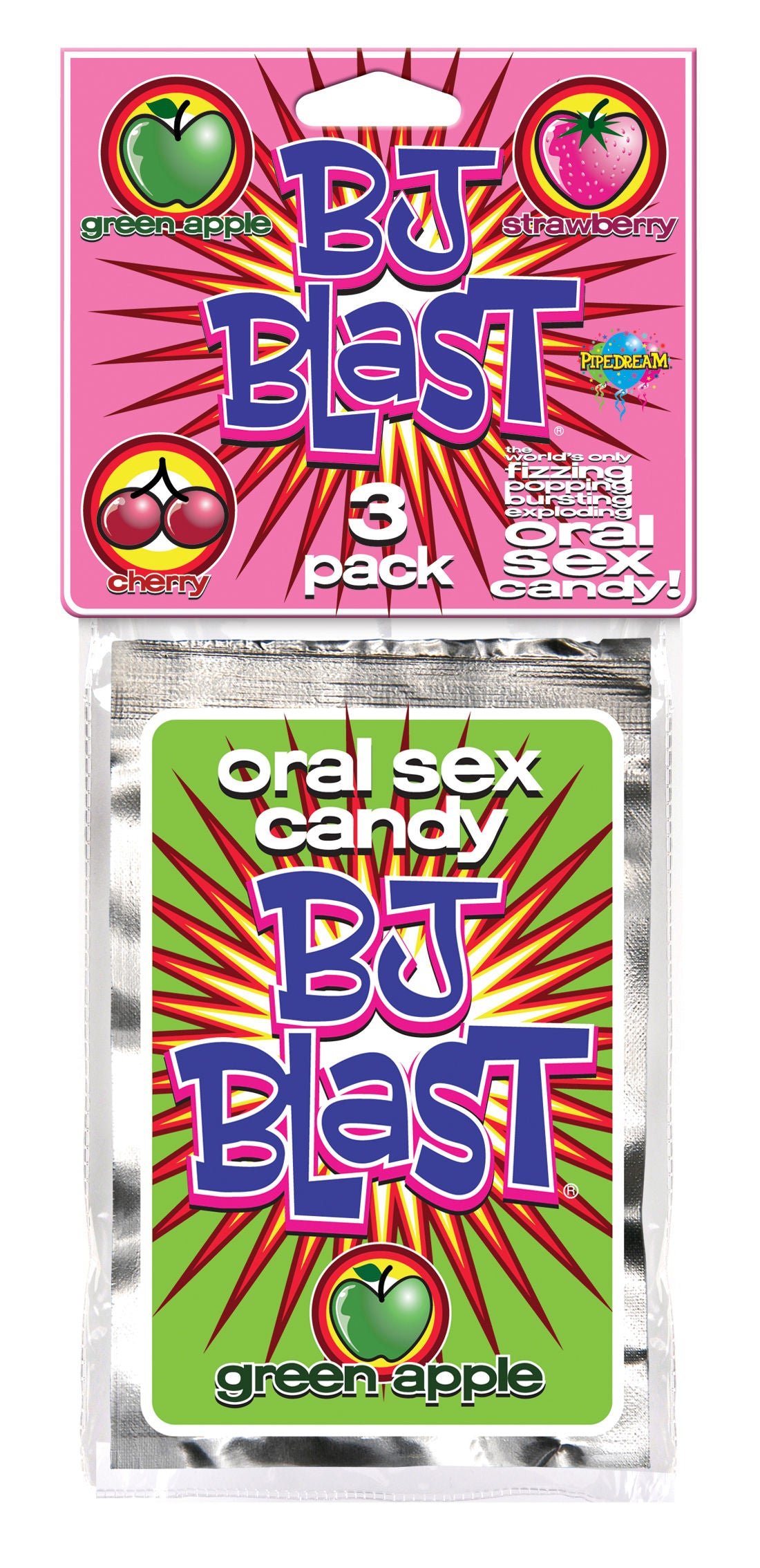 Bj Blast 3 Pack – Flavored Oral Candy Pack Edible