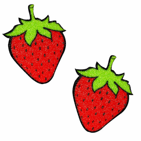 Juicy Strawberry Glitter Nipple Cover Pasties for Women Multi Pasties