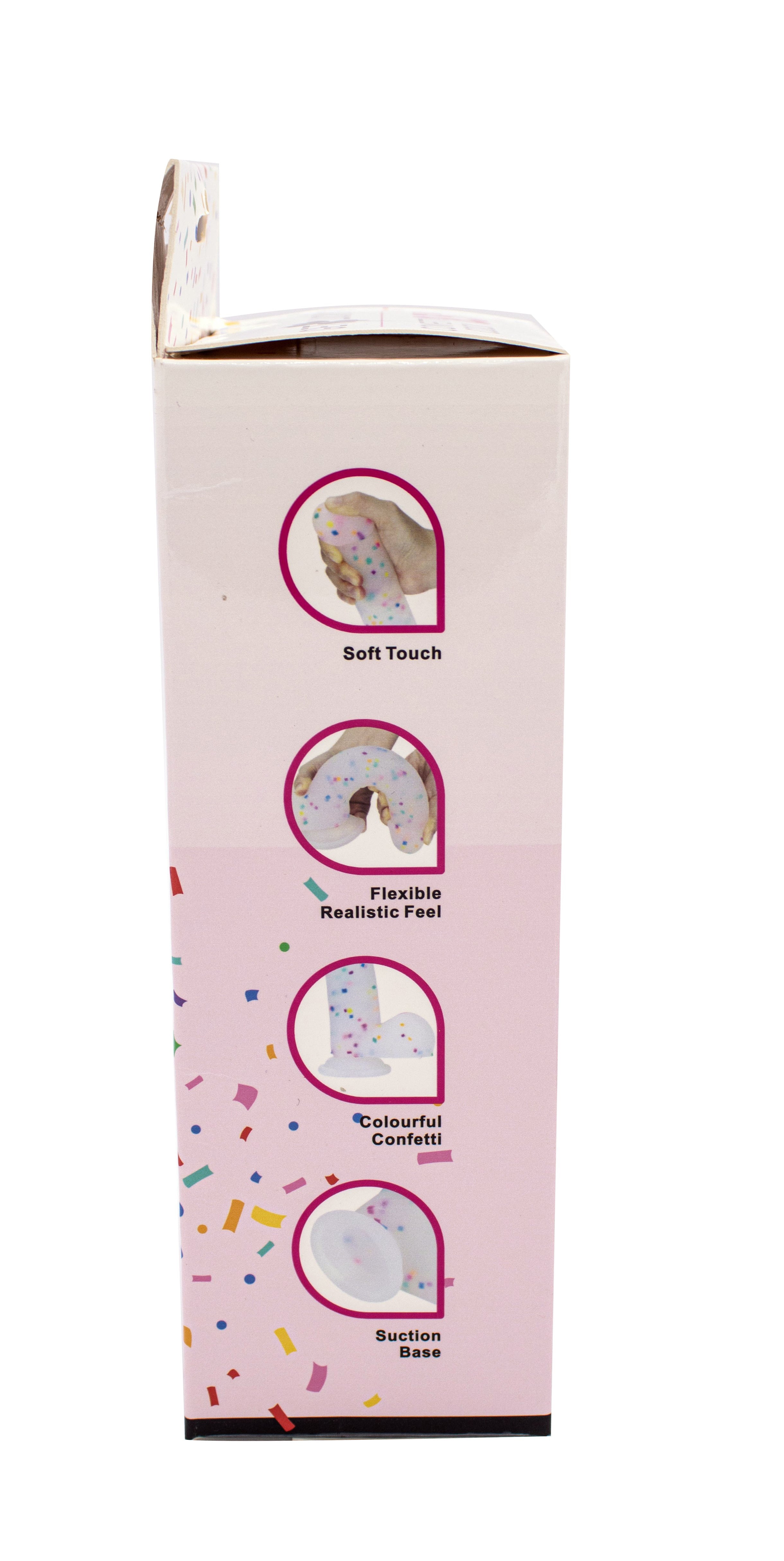 Get Lucky Confetti Bendable Dildo 8.5 Inch Silicone Toy > Dildos > Realistic Dildos