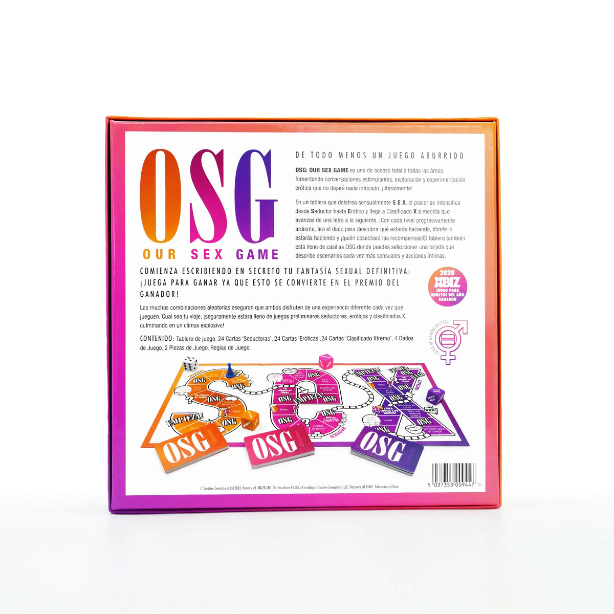 Our Sex Game Spanish Edition – Erotic Conversation Board Game > Novelties > Board Games