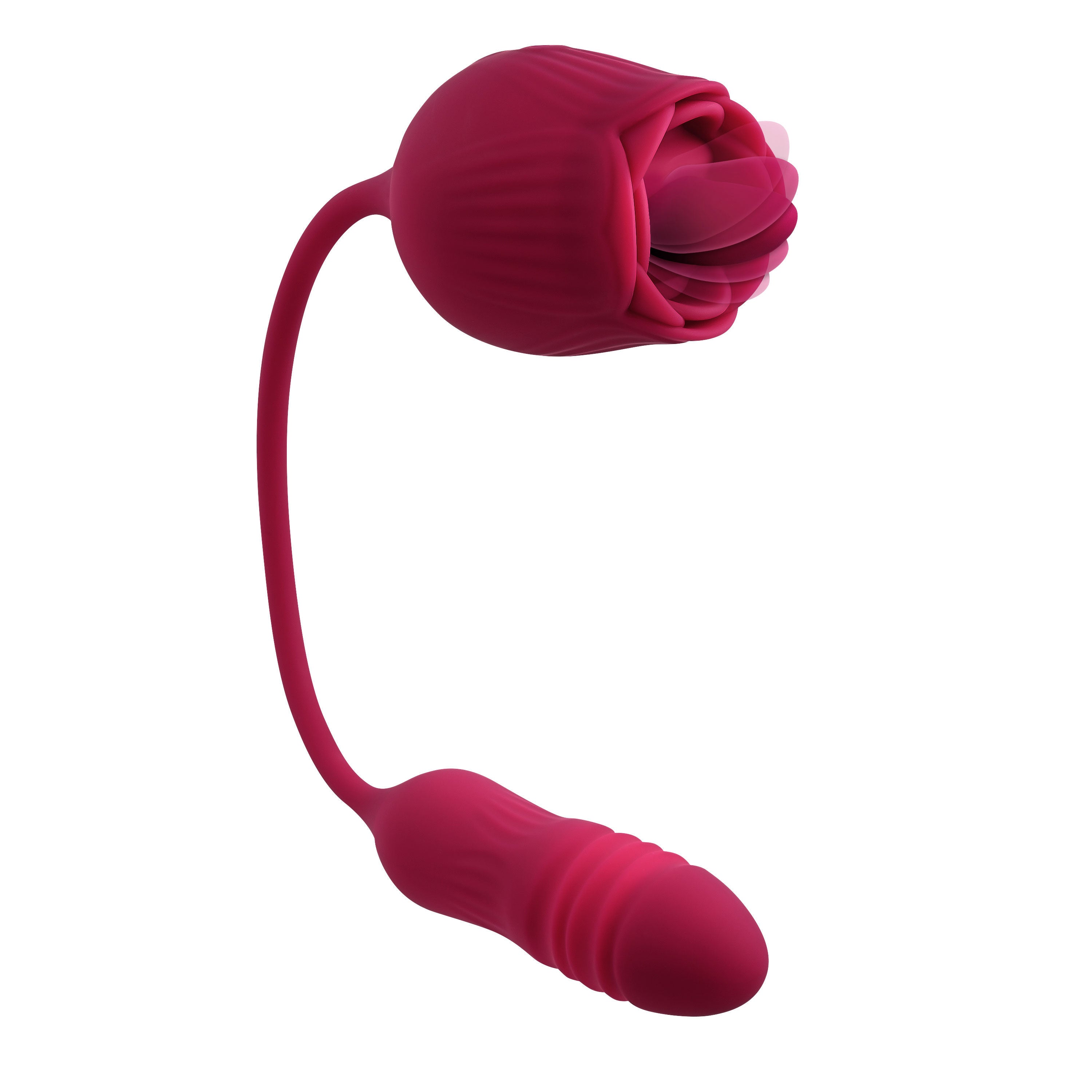Wild Rose Flexible Dual-Ended Vibrator with 10 Speeds BULLETS