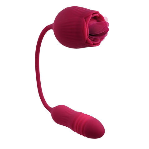 Wild Rose Flexible Dual-Ended Vibrator with 10 Speeds BULLETS