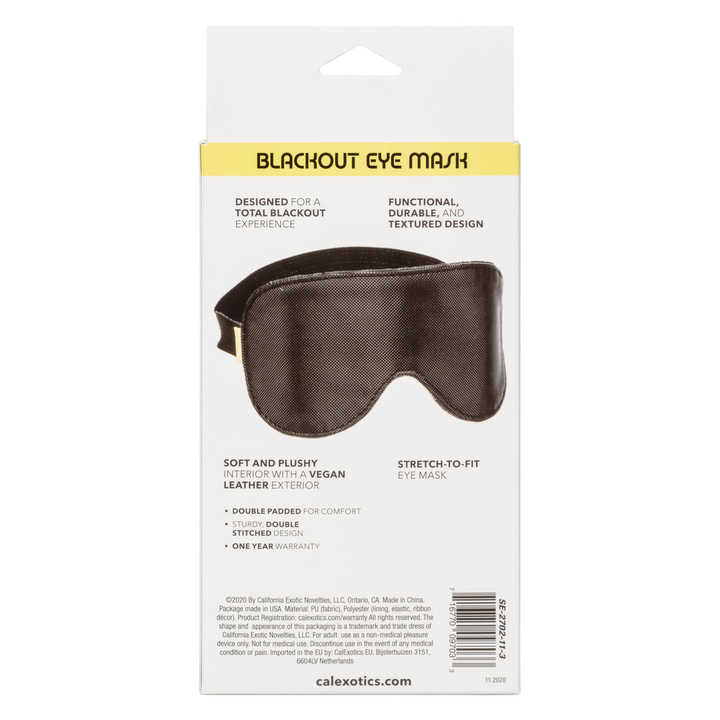 Boundless Blackout Eye Mask Masks