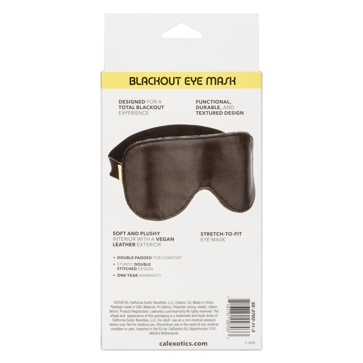 Boundless Blackout Eye Mask – Sleep Mask > Bondage Gear > Blindfolds