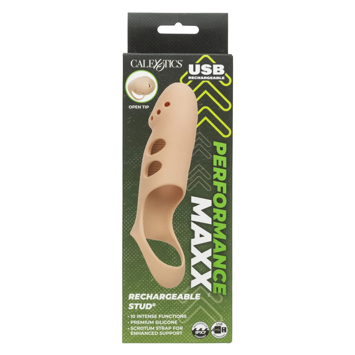 Performance Maxx Rechargeable Stud – Silicone Waterproof Vibrator with 10 Functions > Cock Ring > Vibrating