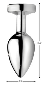 Light Up Large Anal Plug – Weighted 3 LED Light Patterns Anal Plug > Anal Range > Butt Plugs