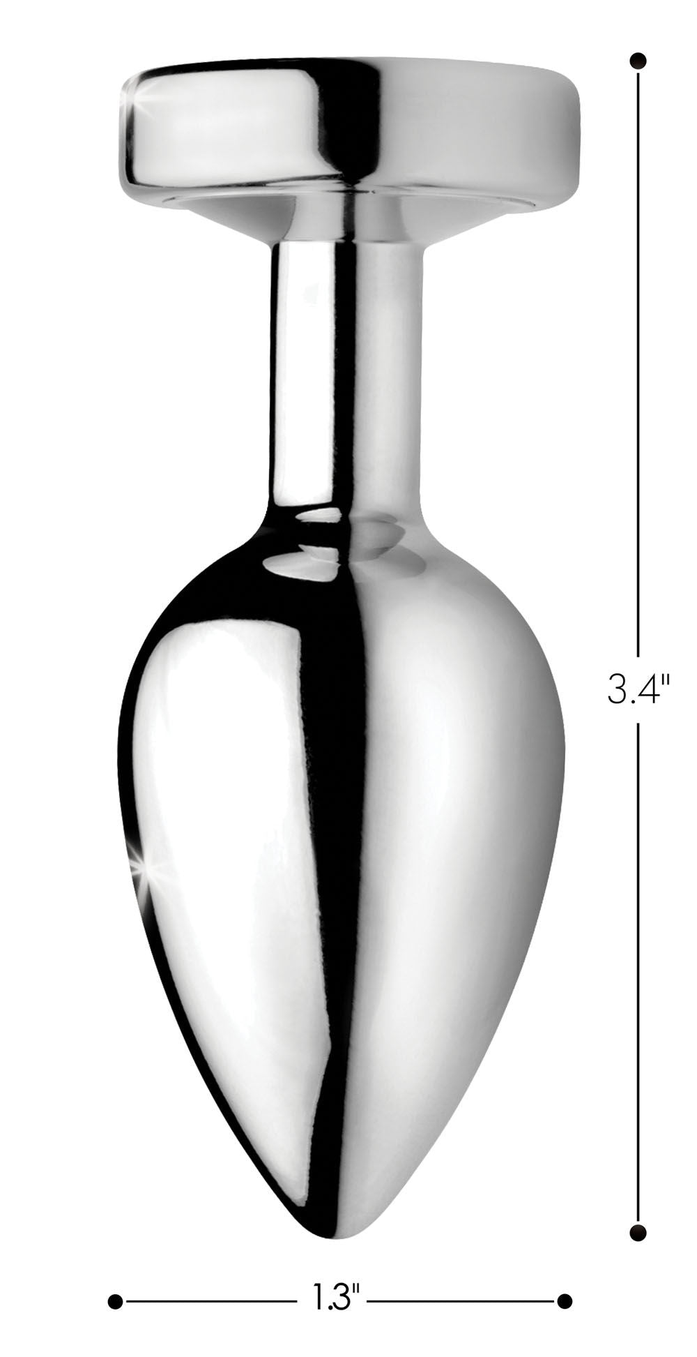 Light Up Large Anal Plug – Weighted 3 LED Light Patterns Anal Plug > Anal Range > Butt Plugs