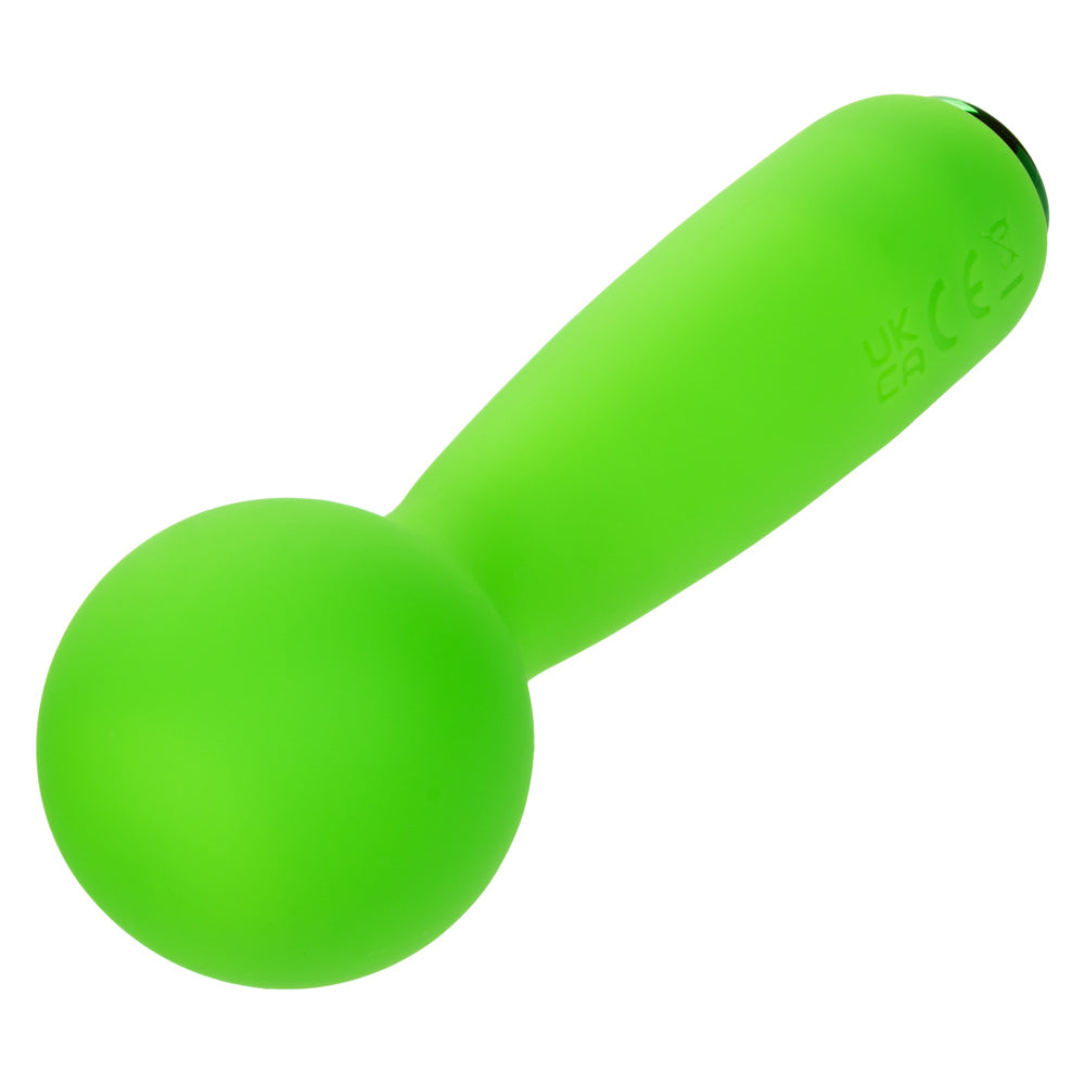 Neon Vibes The Bubbly Vibe Mini Massager in Bright Green with 10 Functions and USB Rechargeable Vibrators