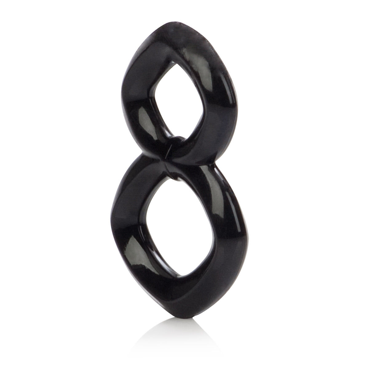 Crazy 8 Black Stretchy Dual Support Ring > Cock Ring > Sets