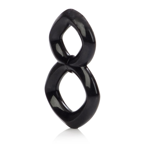 Crazy 8 Black Stretchy Dual Support Ring for Adult Intimacy Cockrings