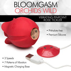 Orchids Wild Vibrating Pinpoint Rose Tickler Red > Sex Toys For Ladies > Rose Stimulators