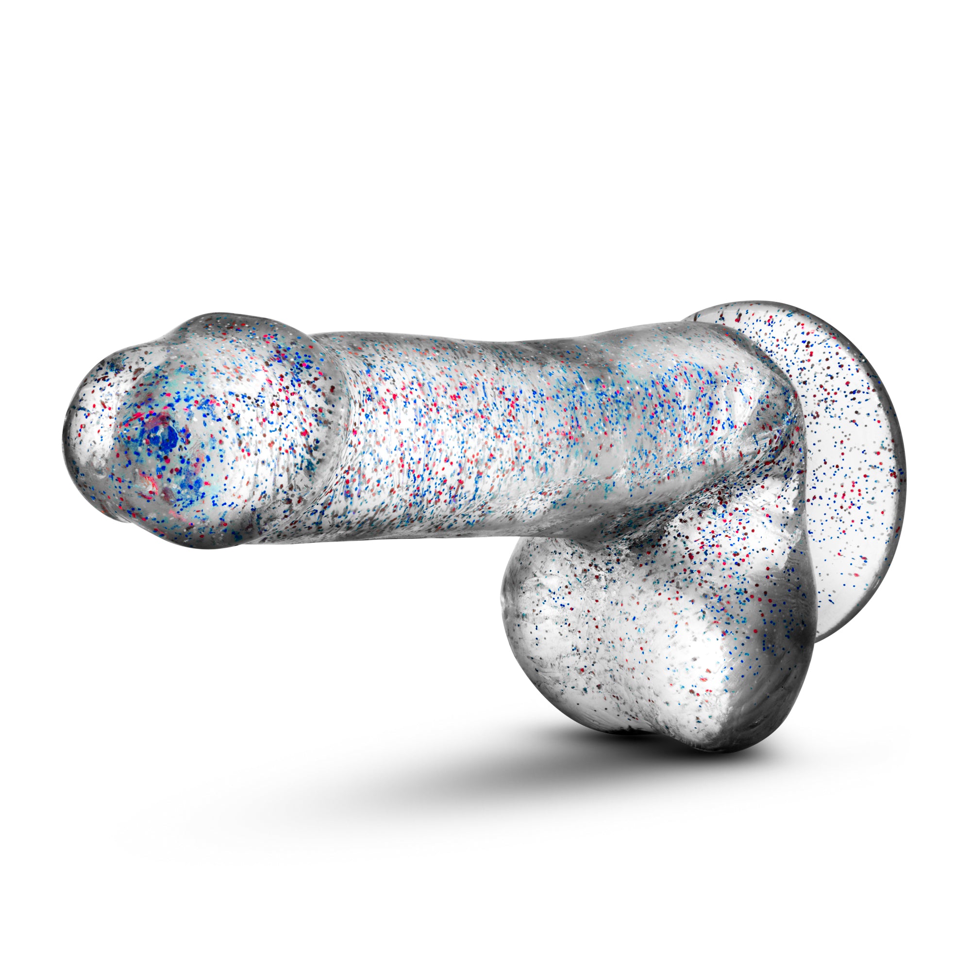 Naturally Yours 6 Inch Glitter Dildo Sparkling Clear Toy > Dildos > Realistic Dildos