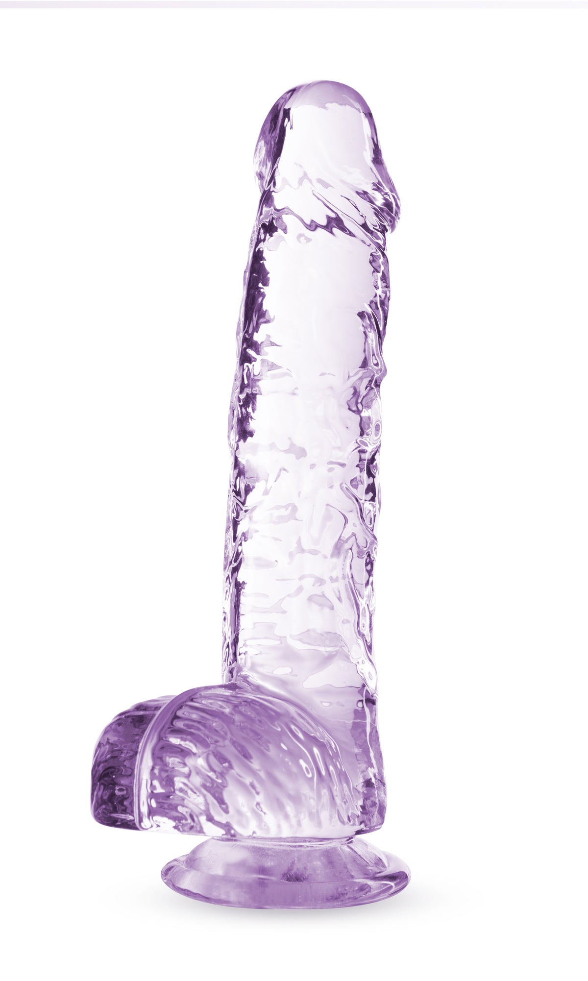Naturally Yours Crystaline Amethyst – 6 Inch Suction Cup Dildo > Dildos > Realistic Dildos