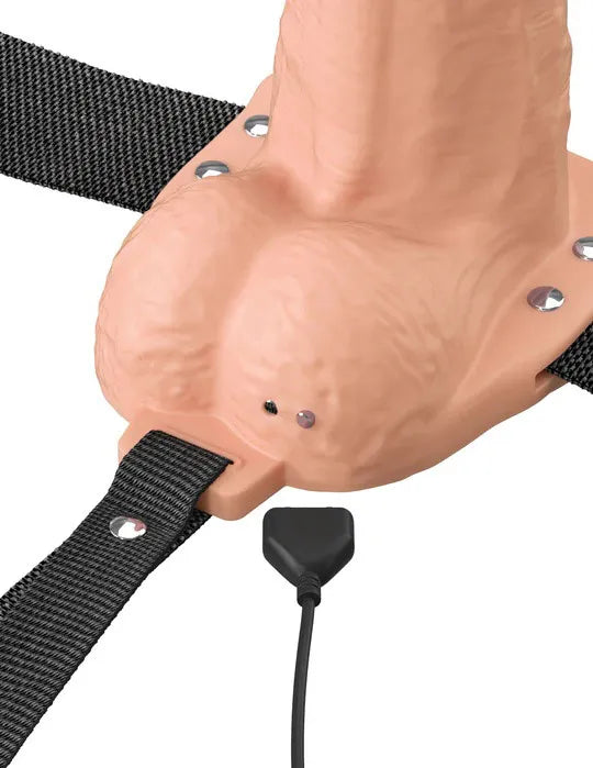 Fantasy X-Tensions Elite (Light) – 6 Inch Vibrating Hollow Silicone Strap-On > Dildos > Strap On Harnesses