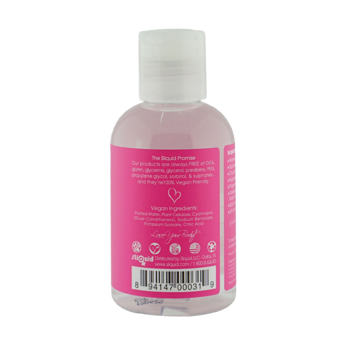 Sliquid Naturals Sassy (125ml) – Ultra Thick Vegan Water-Based Anal Lubricant > Lube > Anal