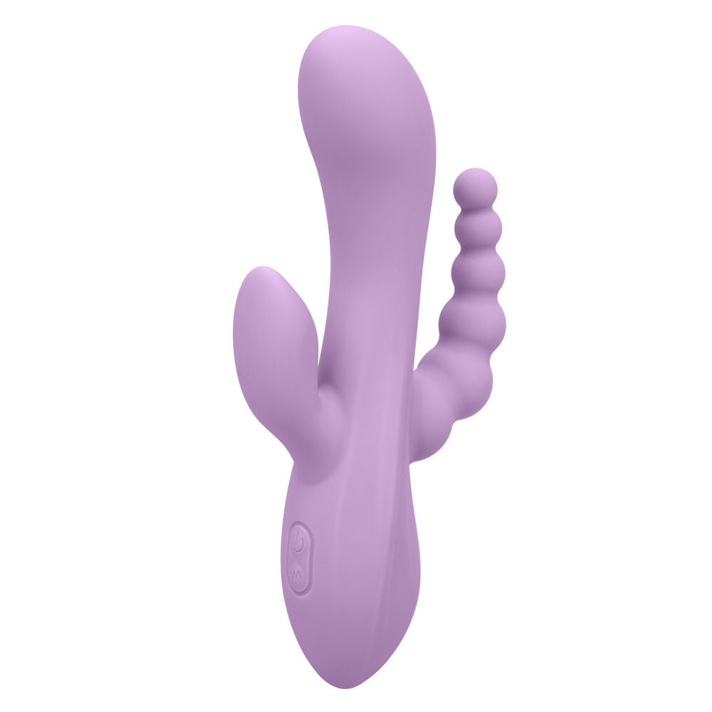 Flex Bend and Hold Triple Rumbler Purple Rabbit Vibrator Toy VIBRATORS-RABBIT-MULTI