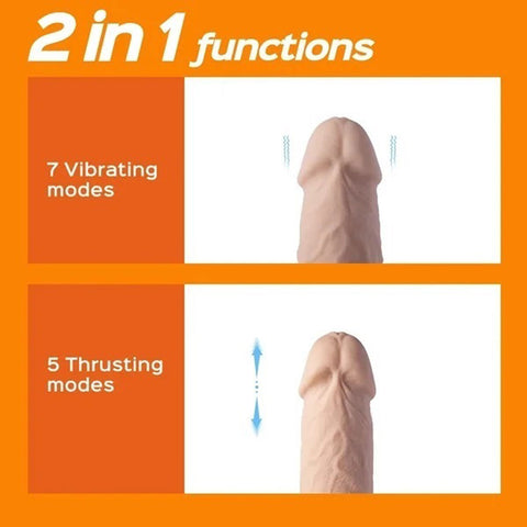 Kenzo App Controlled 9.5 Inch Large Realistic Thrusting Dildo Dongs Realistic